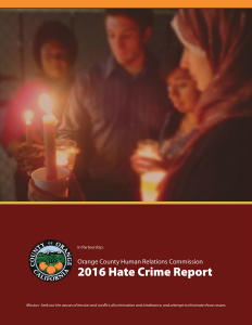 2016 Hate Crime Report