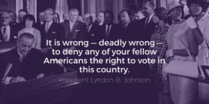 Voting Act of 1965 Signed